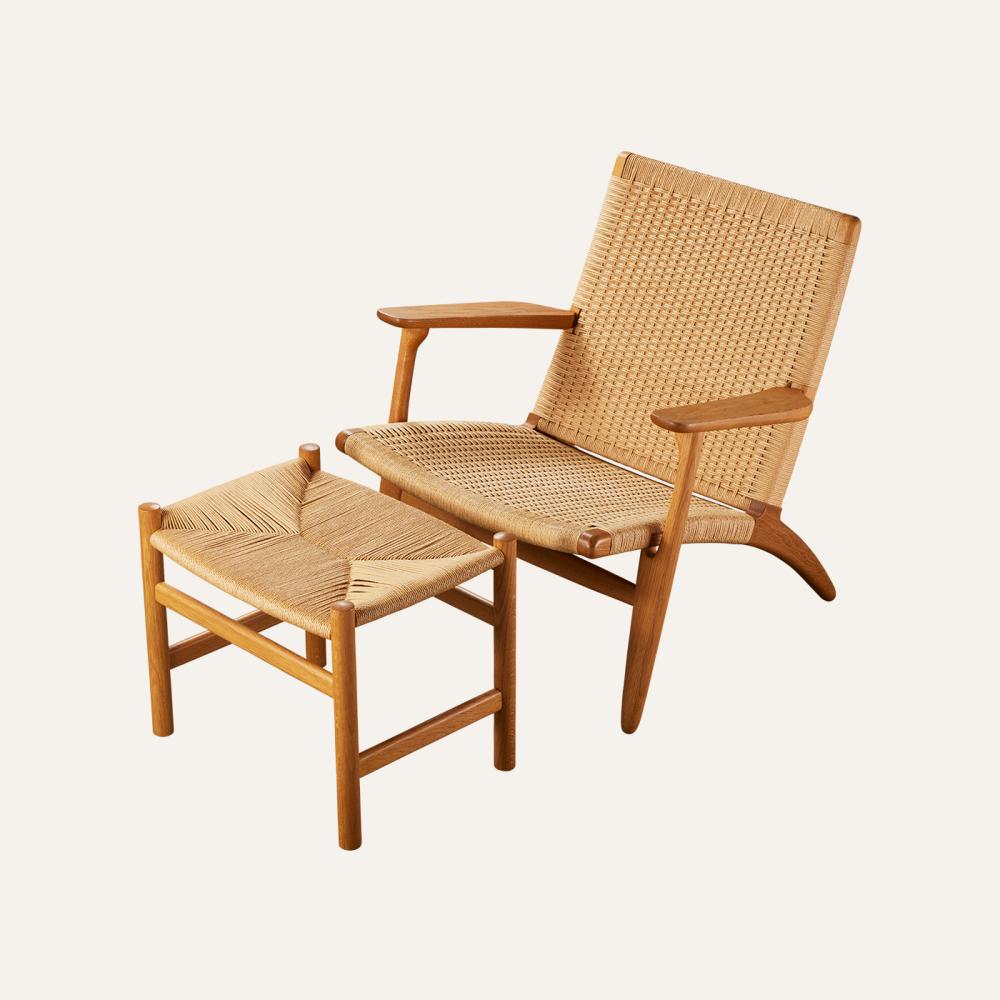 CH25 chair & CH53 ottoman / Compartment. | 撮影・展示用小道具