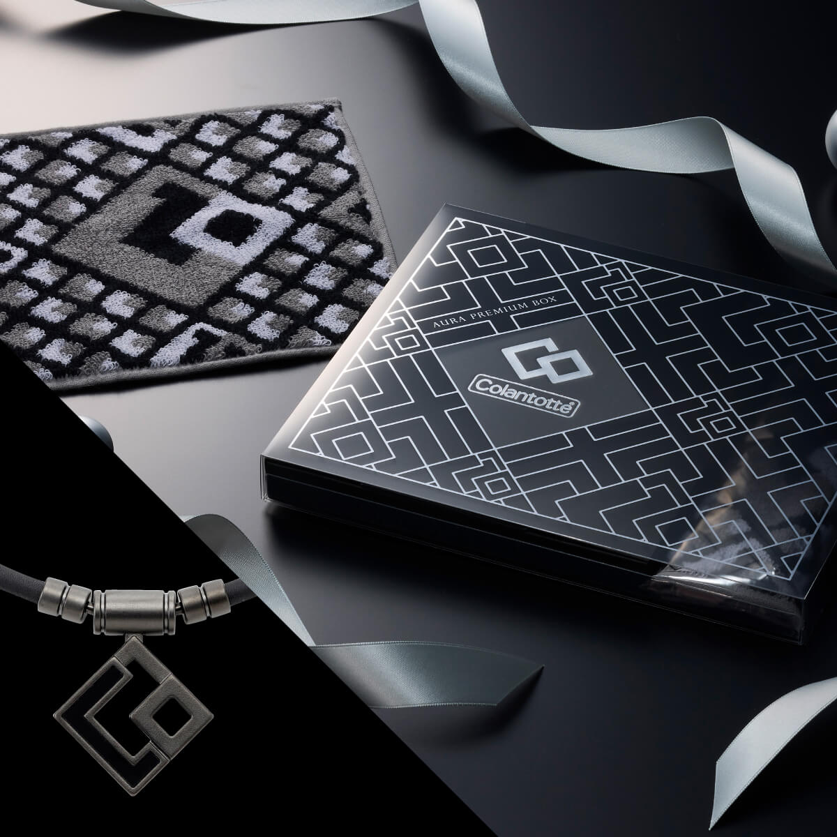 コラントッテ AURA PREMIUM BOX マットブラック | 磁気ネックレス