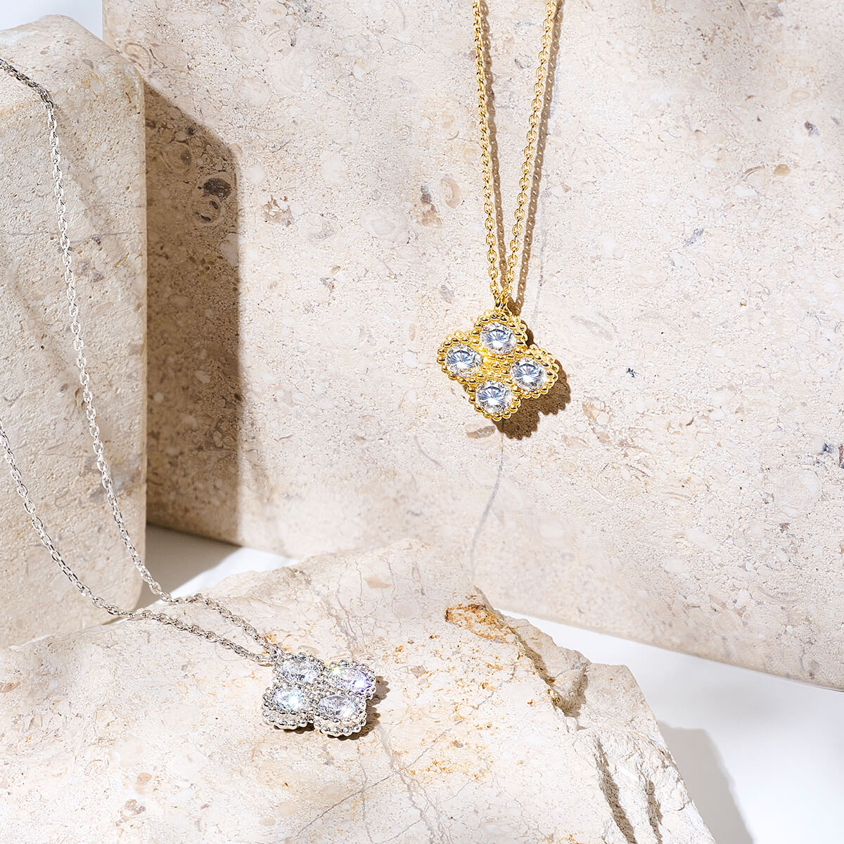 直営店限定】Lierrey クローバーネックレス （レディース／長さ：60cm