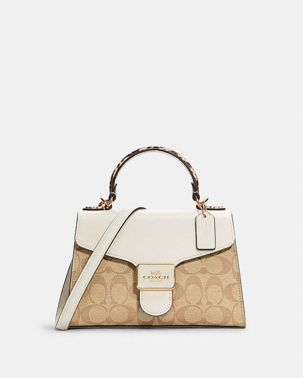 公式】コーチアウトレット | ペッパー サッチェル シグネチャー キャンバス