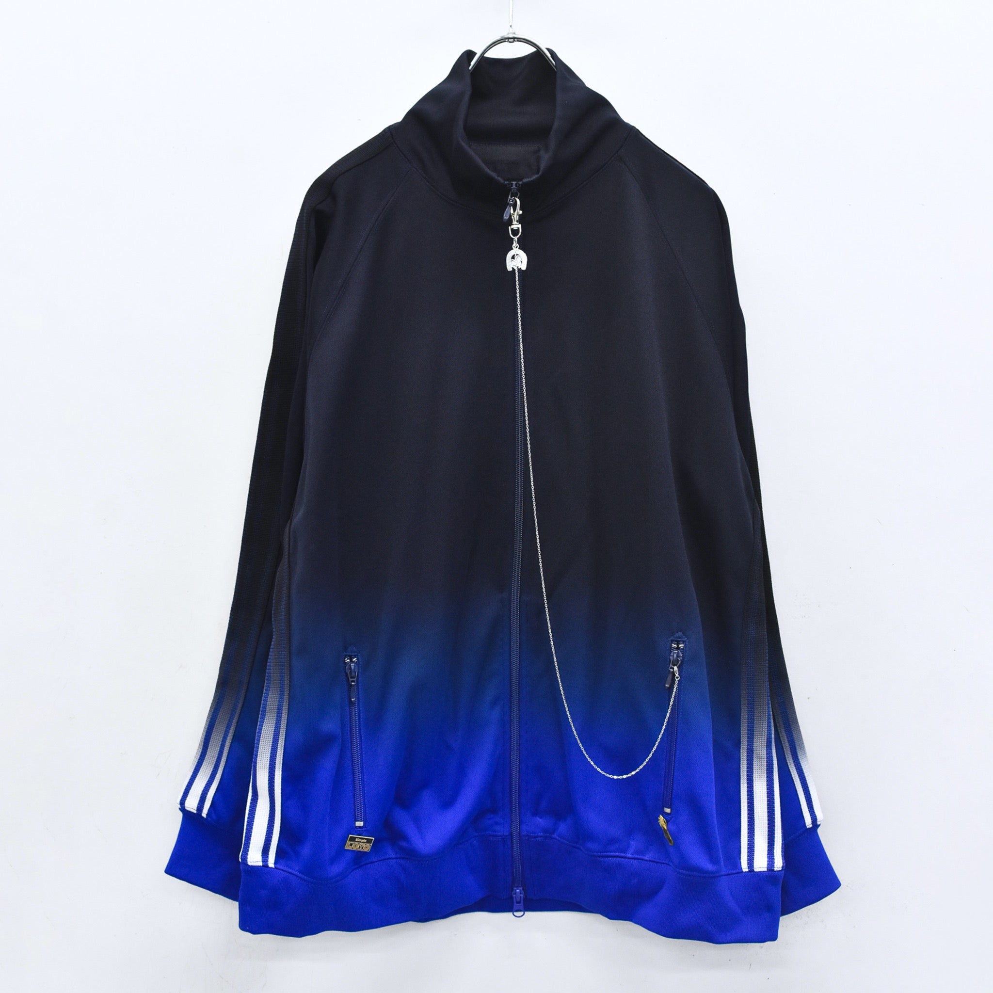 BODYSONG. / GRADIENT DYED TRACK JACKET 03 - BLUE – COFFIN