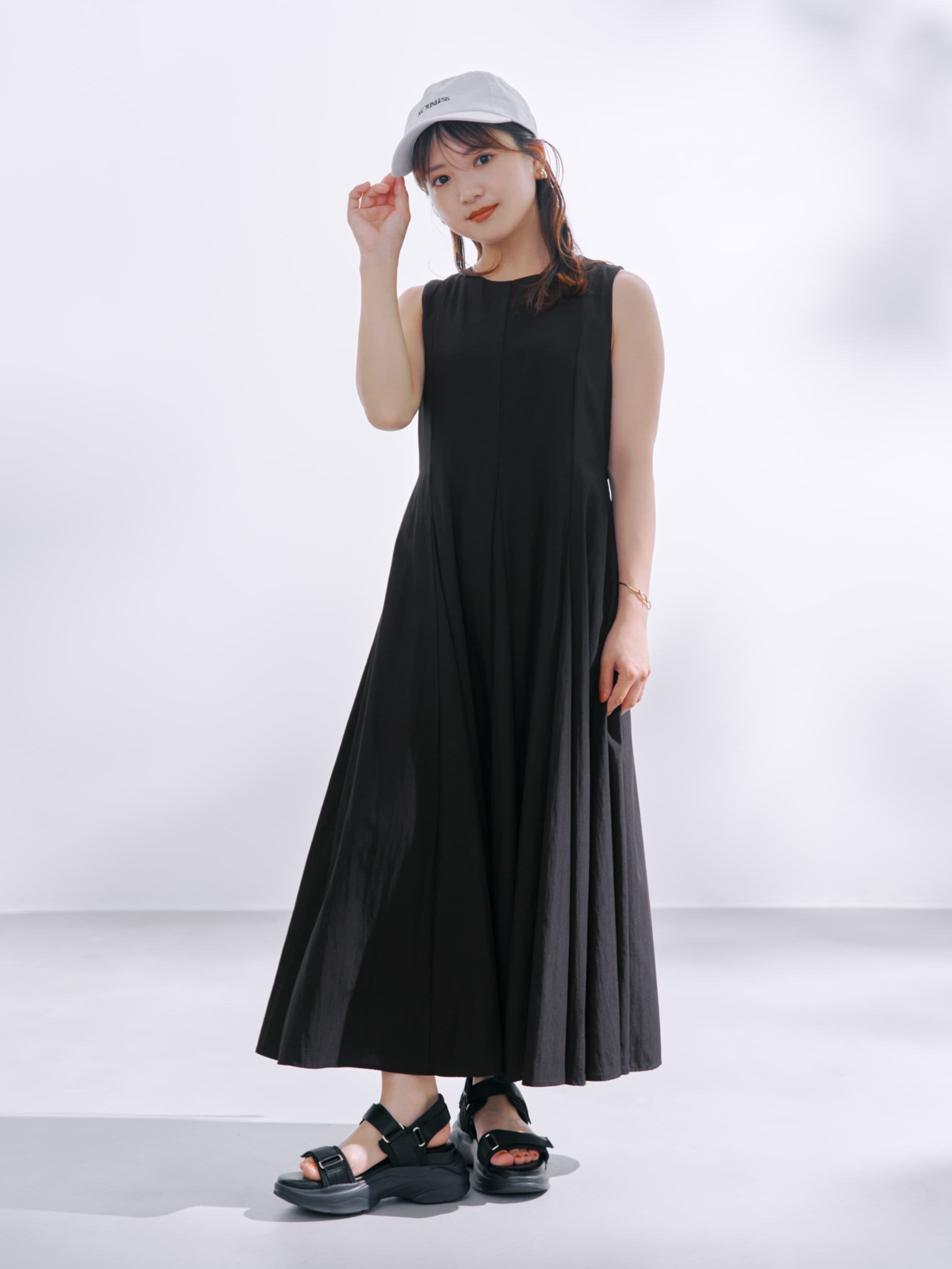 パネルマチフレアワンピース-short & regular | 小柄・低身長女性向け