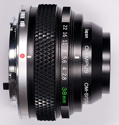 Olympus 38mm f/2.8 auto bellows lens test