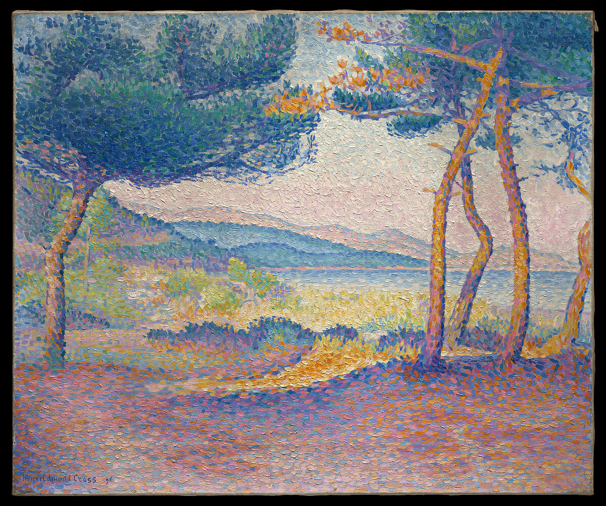 Henri-Edmond Cross (Henri-Edmond Delacroix) - Pines Along the