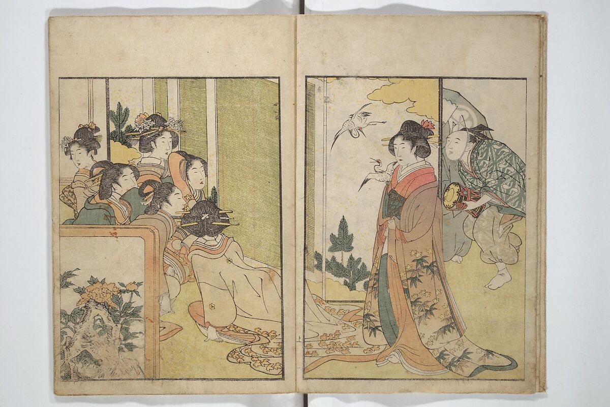 Kitagawa Utamaro 喜多川歌麿 - Picture Book on Flowers of the Four