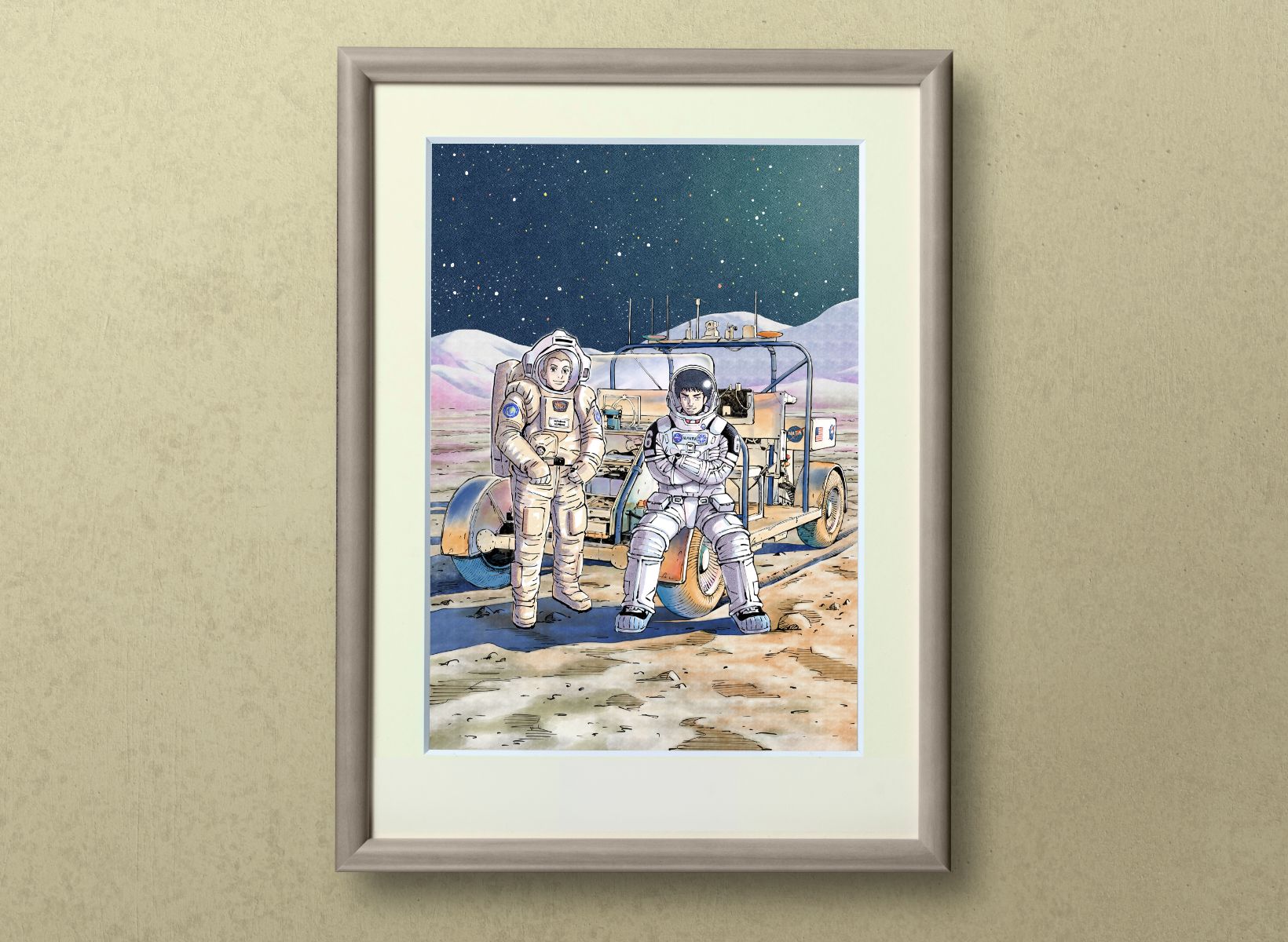 宇宙兄弟 小山宙哉 直筆 サイン 色紙抽選当選品 保証書付➕アクリル