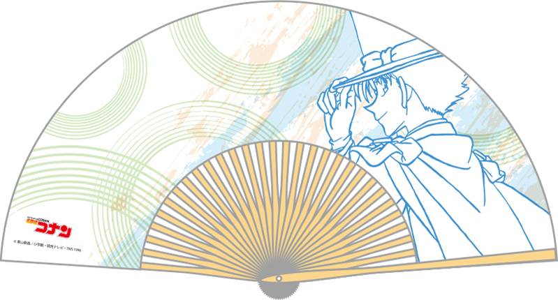 人気キャラクターがデザインされた「名探偵コナン 扇子」全6種類が