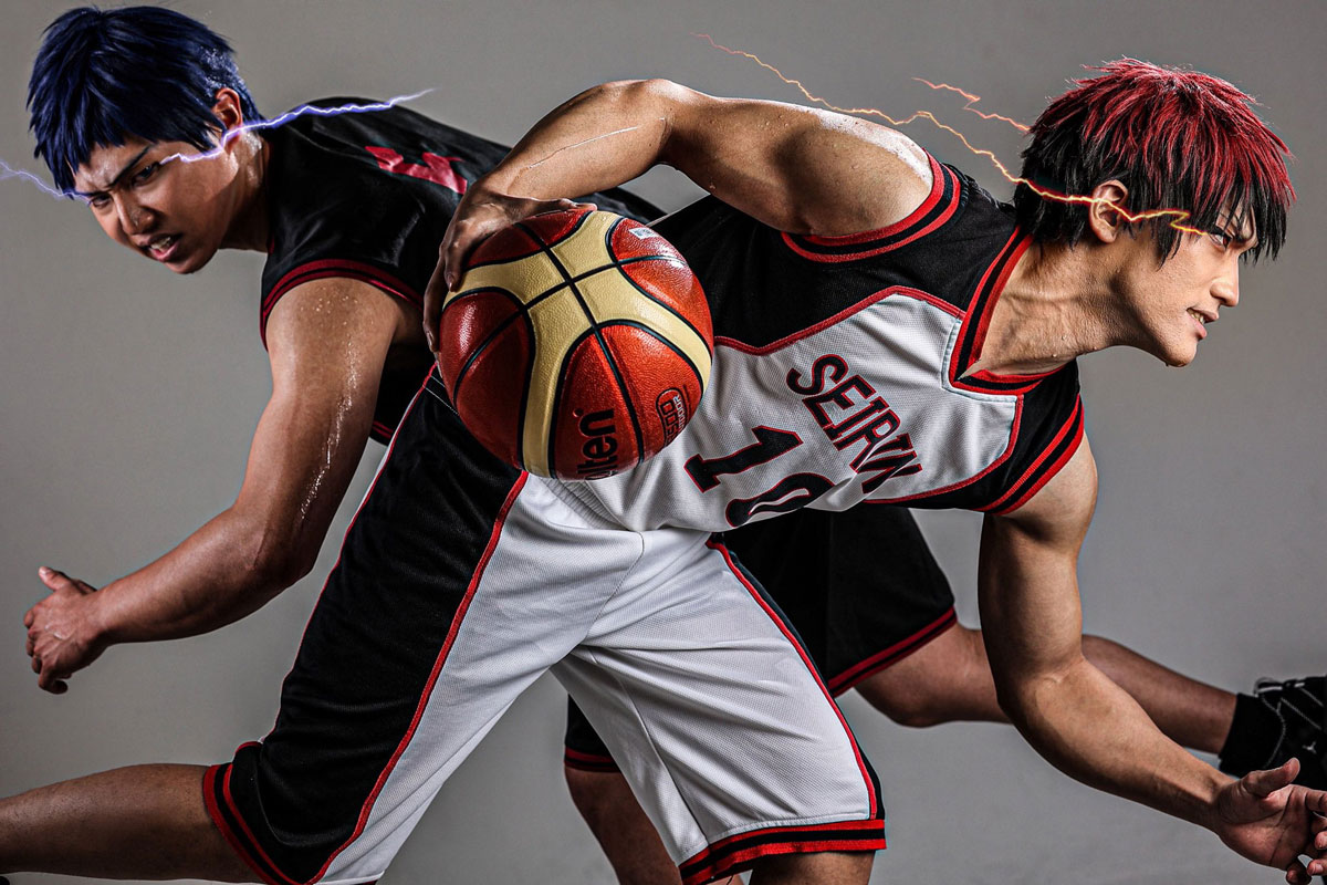 コスプレイヤーsabatといけりーの『黒子のバスケ』火神大我と青峰大輝