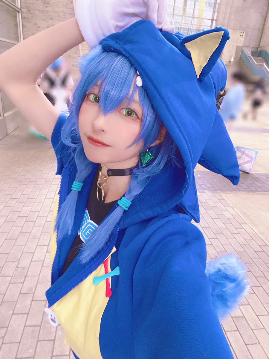 コスプレイヤーしゃーた『ホロライブ』自作した戌神ころね×ソニック