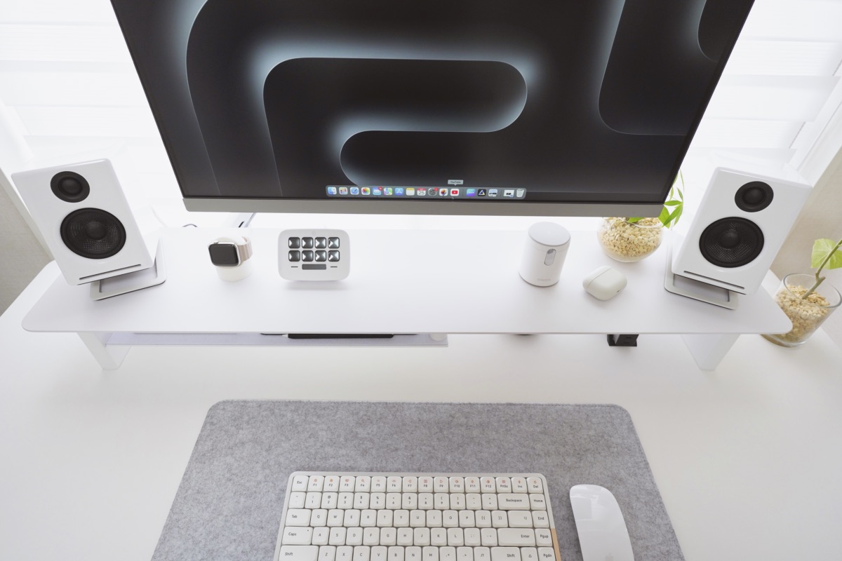 amesoba デスクシェルフ MASSIRO』レビュー｜Grovemadeっぽい真っ白な