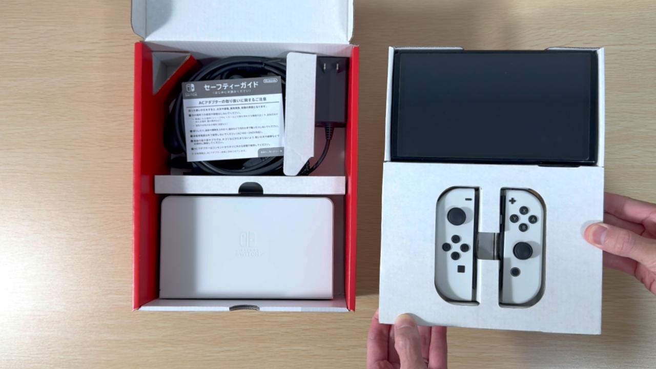 初代 Switch と有機ELモデルを箱に戻す方法を写真でわかりやすく紹介