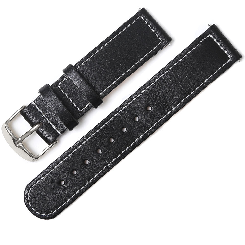 本革 栃木レザー スマートウォッチ 腕時計ベルト（白ステッチ） – COVERARY