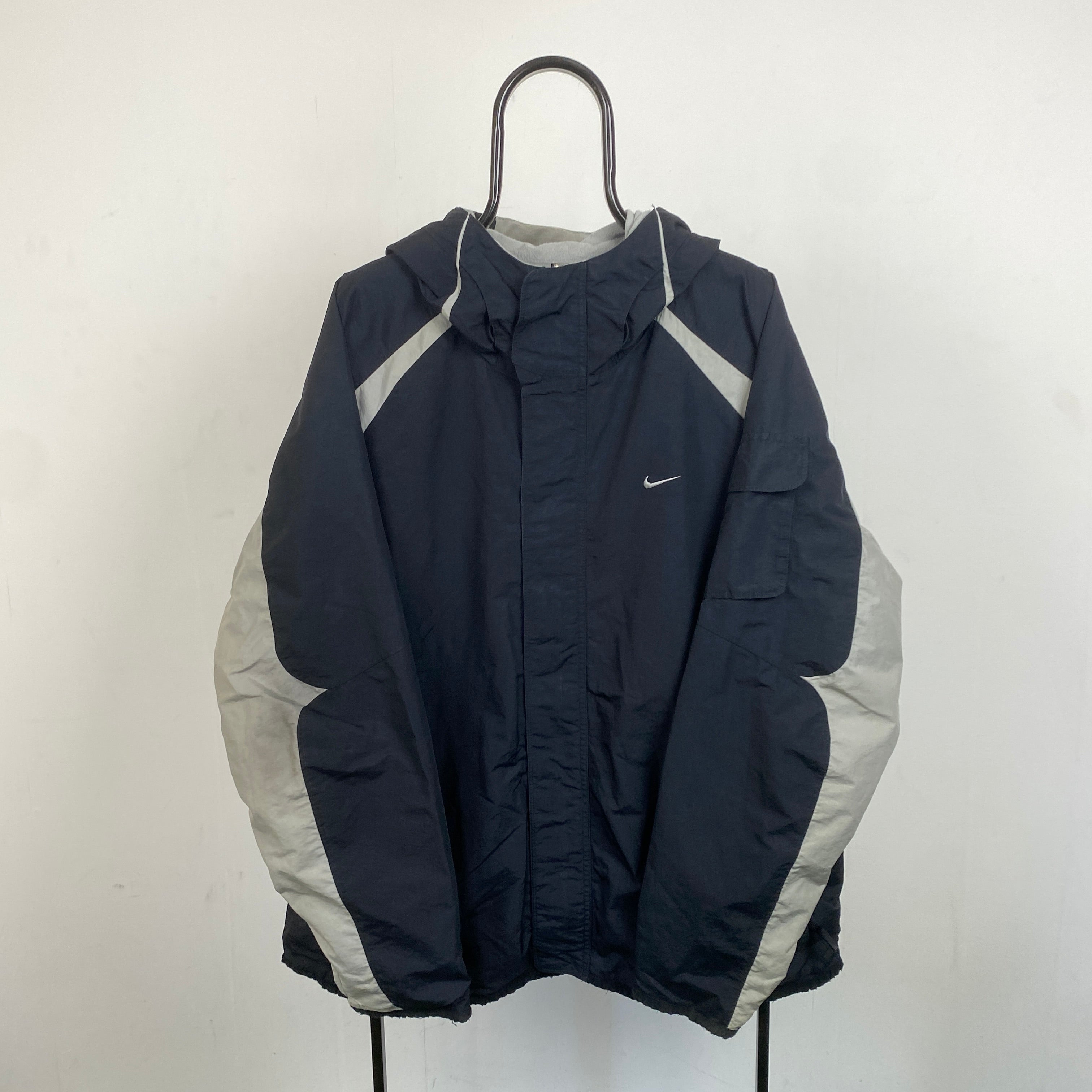 00s Nike Reversible Fleece Coat Jacket Black XL – Clout Closet
