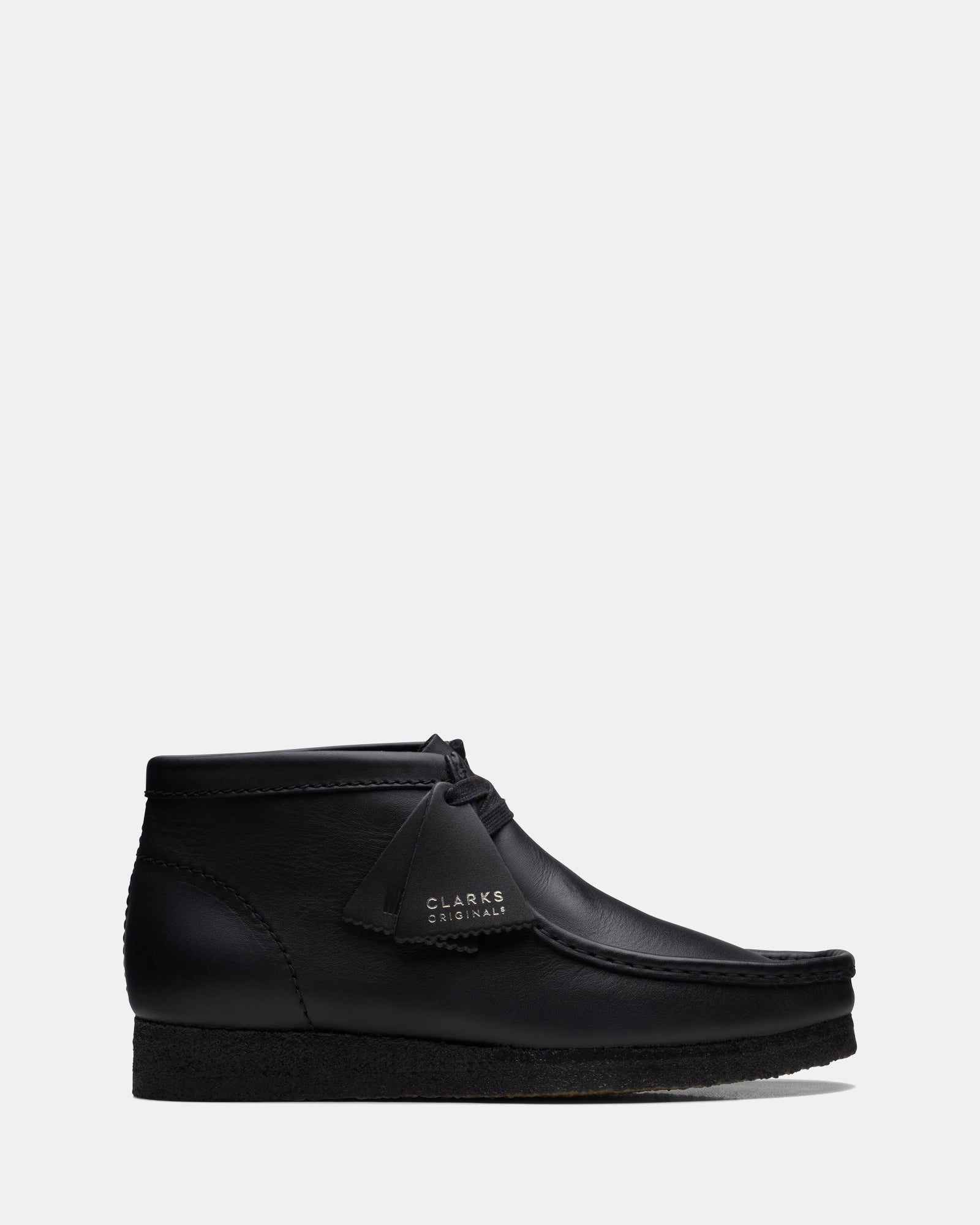 Wallabee Boot (M) Black Leather – Clarks
