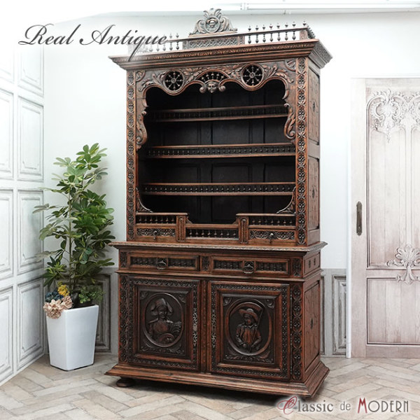 1880年頃 オーク材 フランス アンティーク・キャビネット antique63710