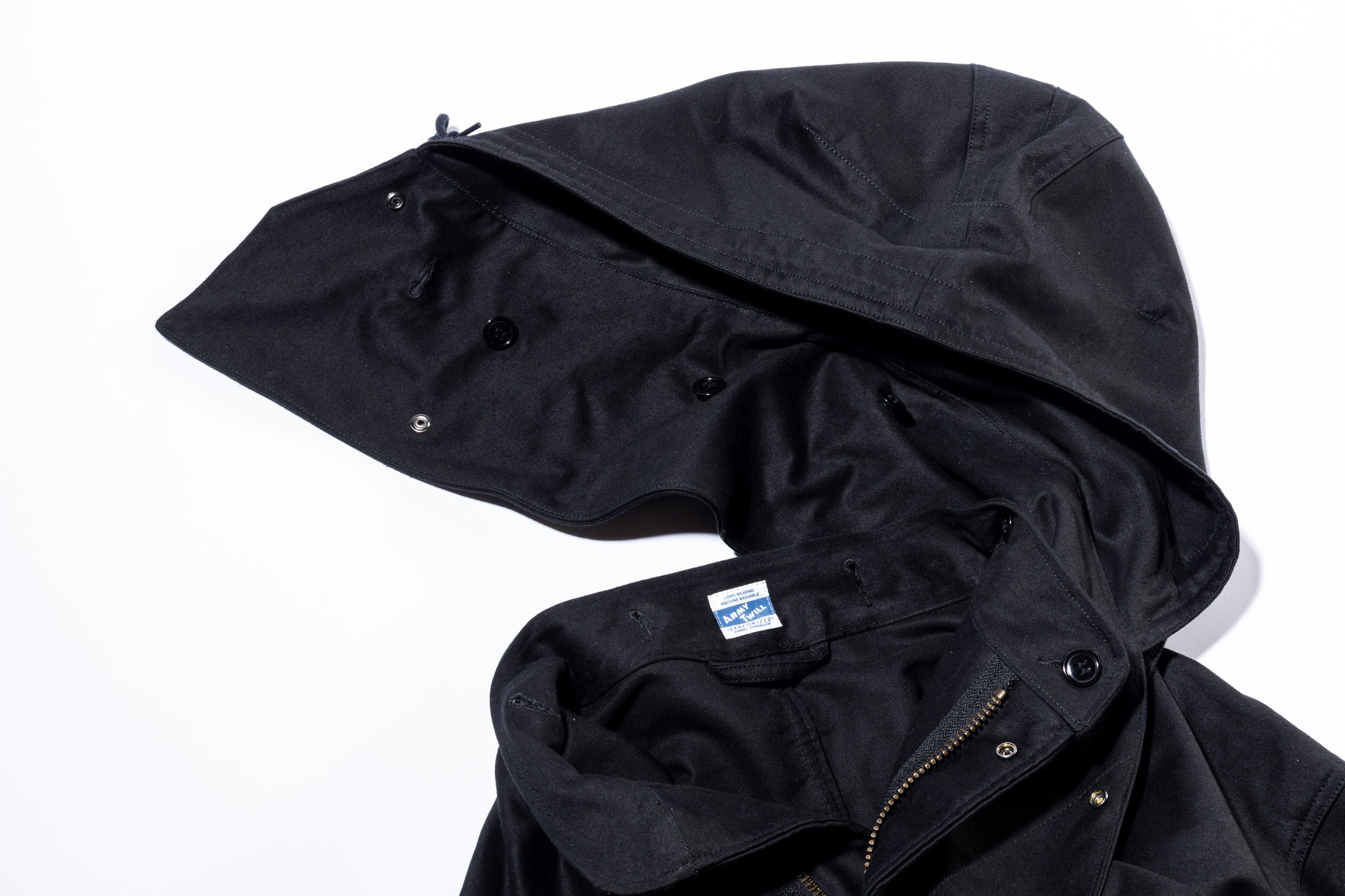 ARMY TWILL × 2nd ブラックモールスキン モッズコート – CLUB 2nd