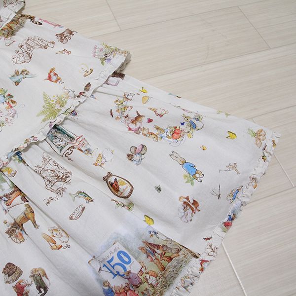 オフ白ピーターラビットと仲間たち段々ワンピース - ピンクハウス通販