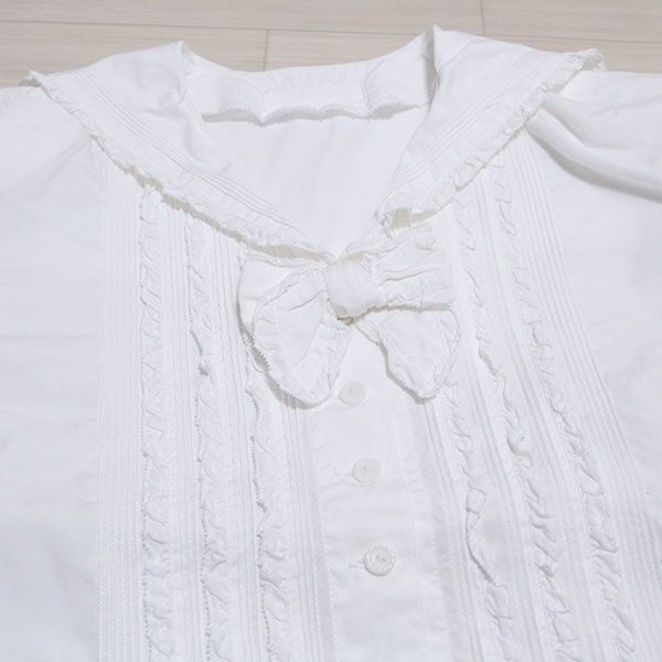 白ピコフリルセーラーブラウス - ピンクハウス通販｜リサイクル