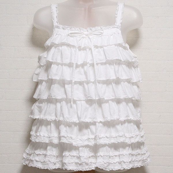 白段々フリルキャミソール - ピンクハウス通販｜リサイクルブティック