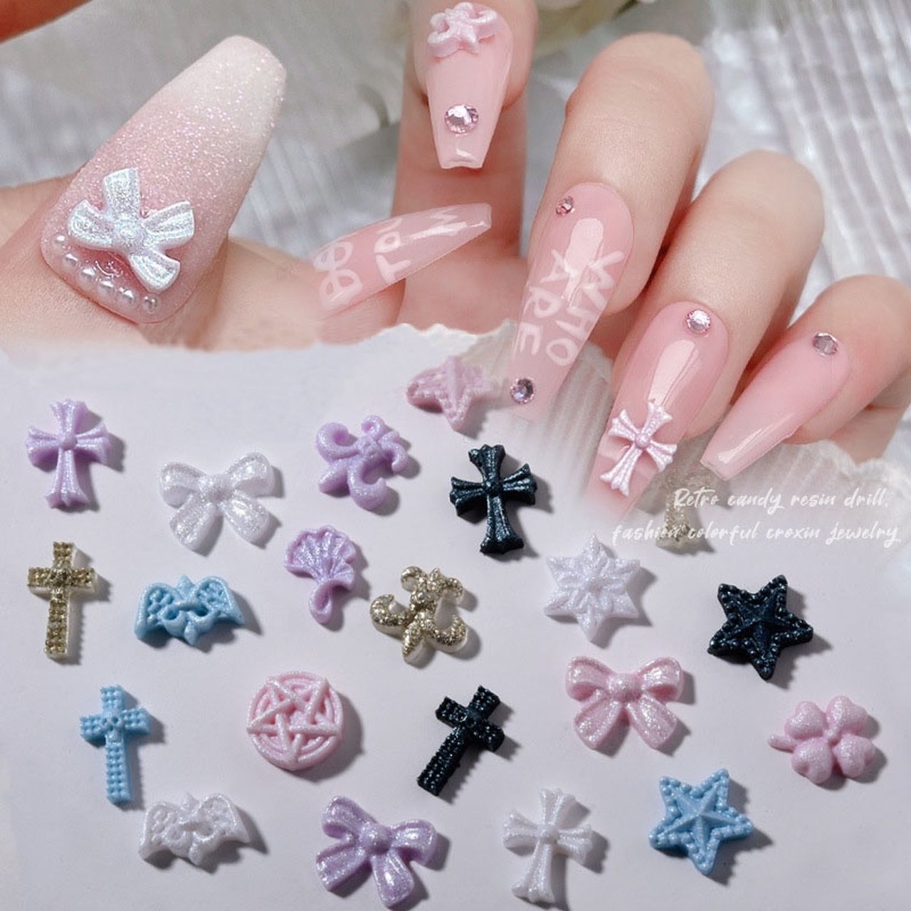韓国ゆめかわ立体ネイルパーツMIX シュガークリスタル ① | パーツ