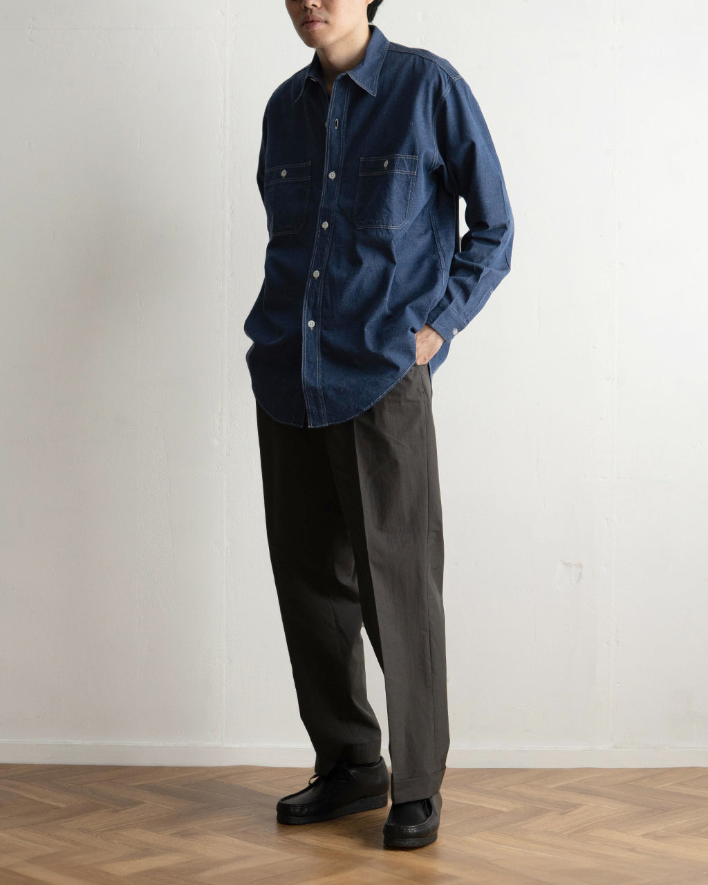 Clarks クラークス ワラビー Wallabee レザー モカシン シューズ 26155514