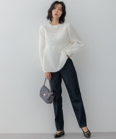 洗える】エクラジャカード ペプラム ブラウス / 23区 | ファッション