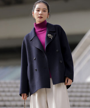 2WAY】ウールモッサ ショートコート / 組曲 | ファッション通販 【公式