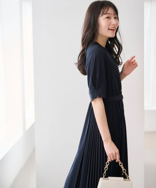 洗える】サイドプリーツフレア ワンピース / ANY SIS | ファッション