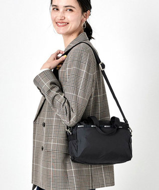 SMALL UPTOWN SATCHEL/ブラックC / LeSportsac | ファッション通販