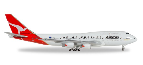 500609-001 Herpa Qantas / カンタス航空 B747-400 We Go Further VH