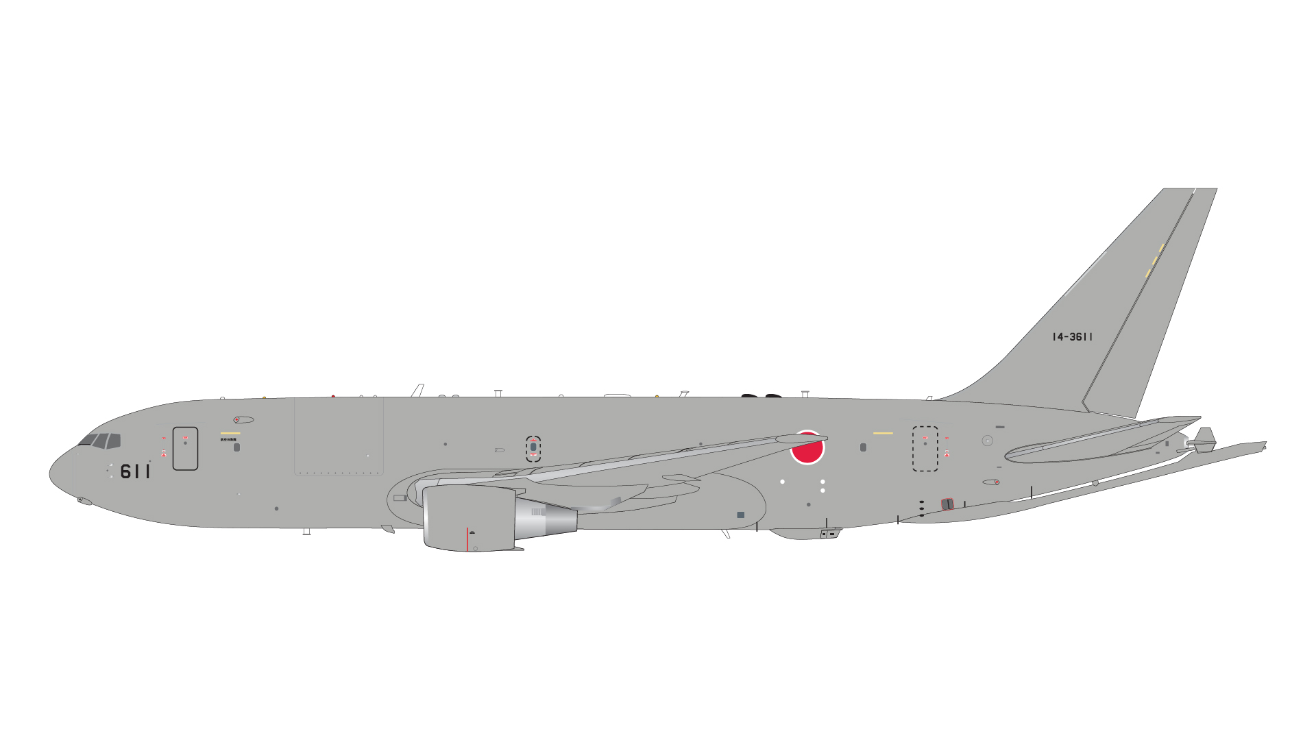 G2JSD998 GEMINI 200 JASDF / 航空自衛隊 KC-46A Pegasus 14-3611 1