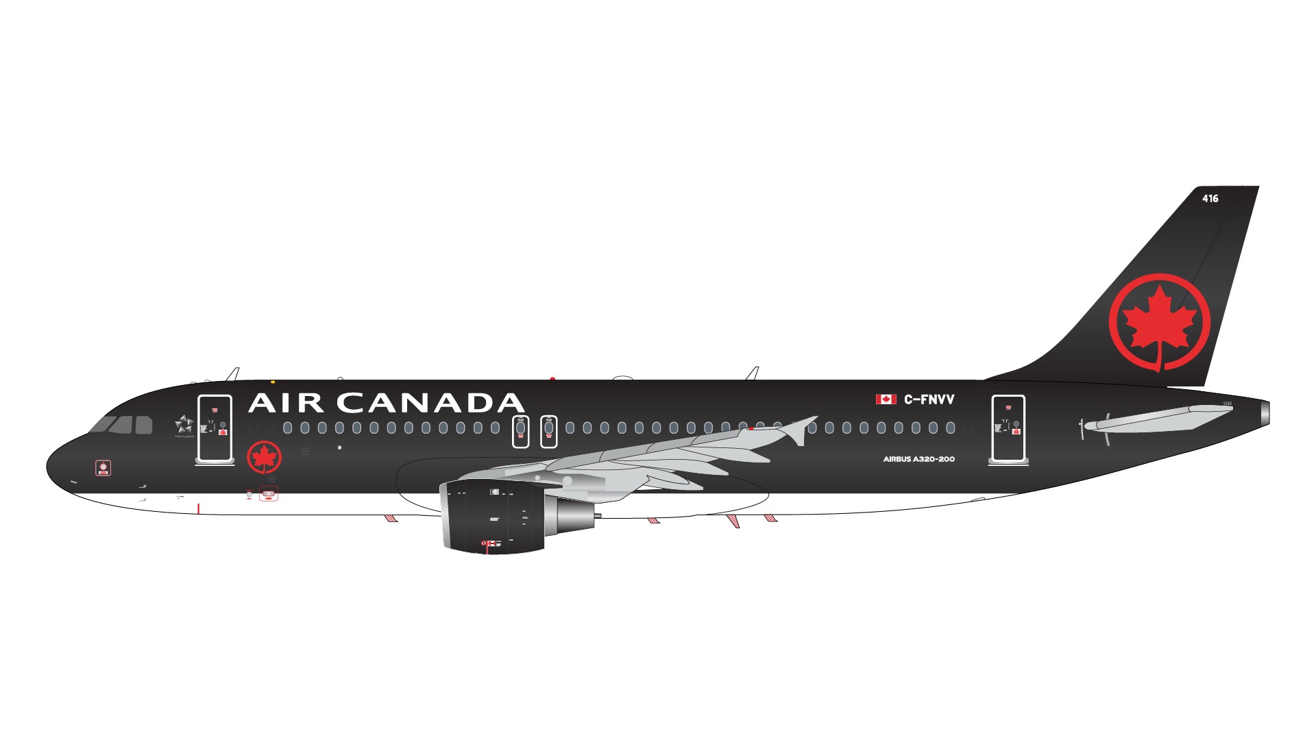G2ACA1291 GEMINI 200 Air Canada / エア・カナダ A320-200 C-FNVV