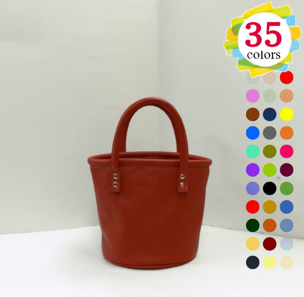 グローブレザー バケツ型トート特小（裏無） - クリームカンパニー原田商店