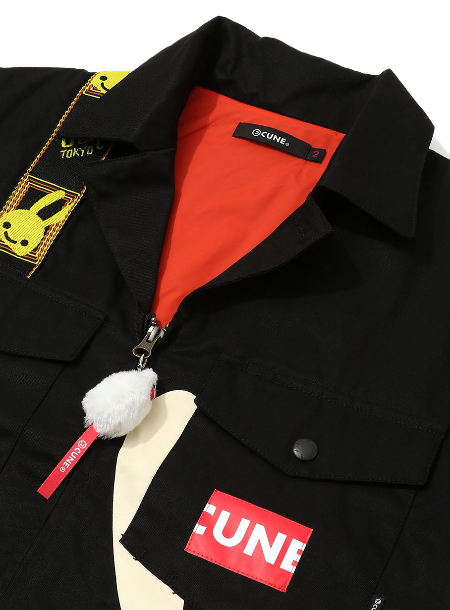 FGRテープジップジャケット｜ウサギがいる｜CUNE ONLINE STORE