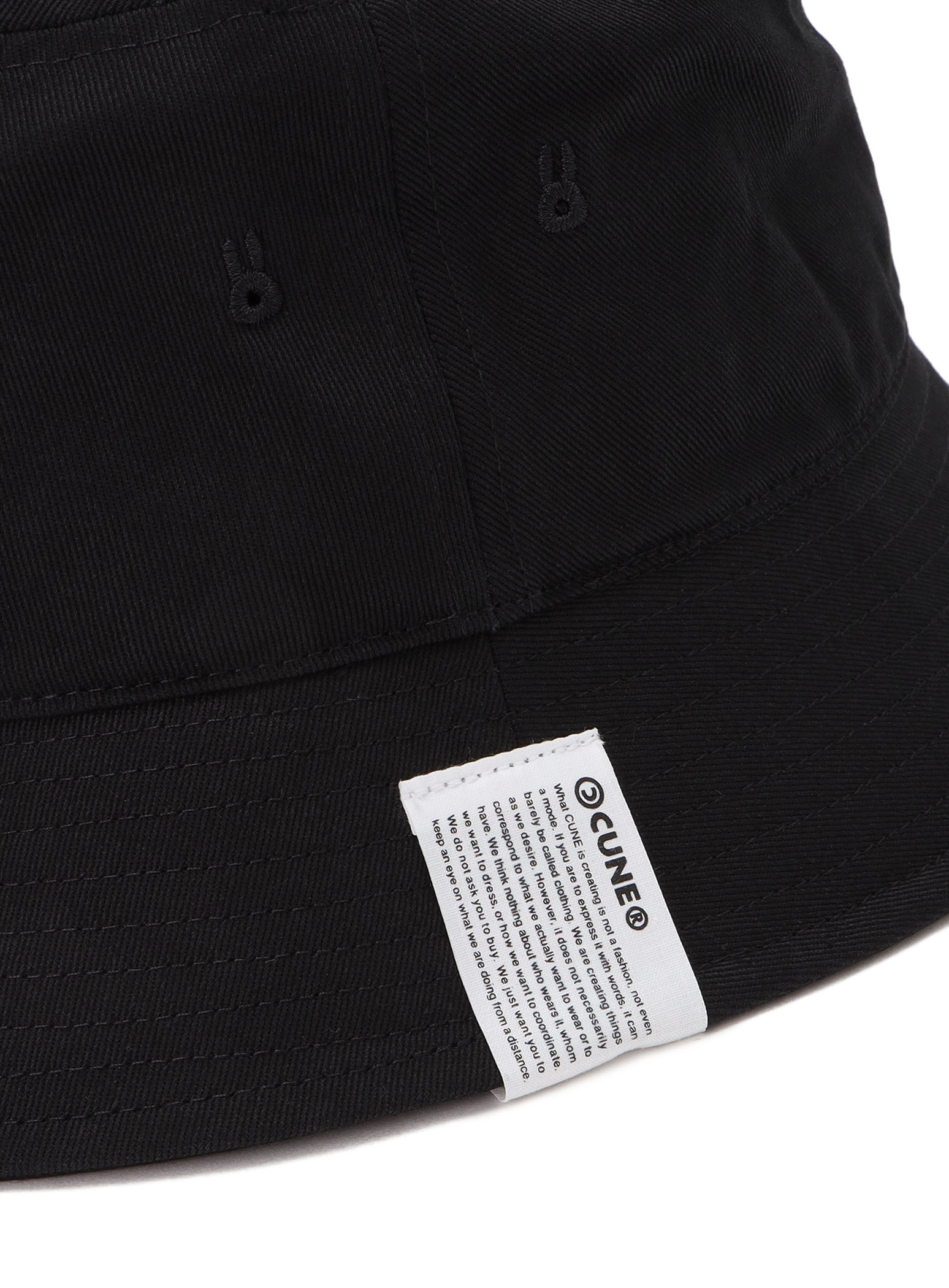 刺繍のバケットハット CUNE｜ウサギがいない｜CUNE ONLINE STORE