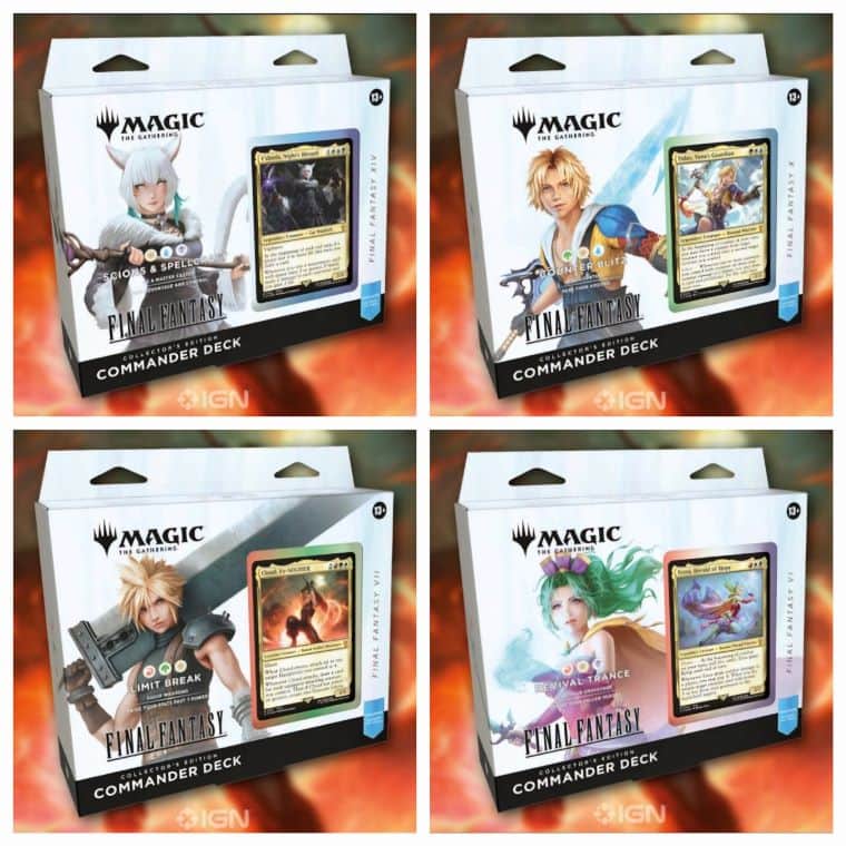 MTG×FF】「統率者デッキ」4種類の製品と統率者カードが判明