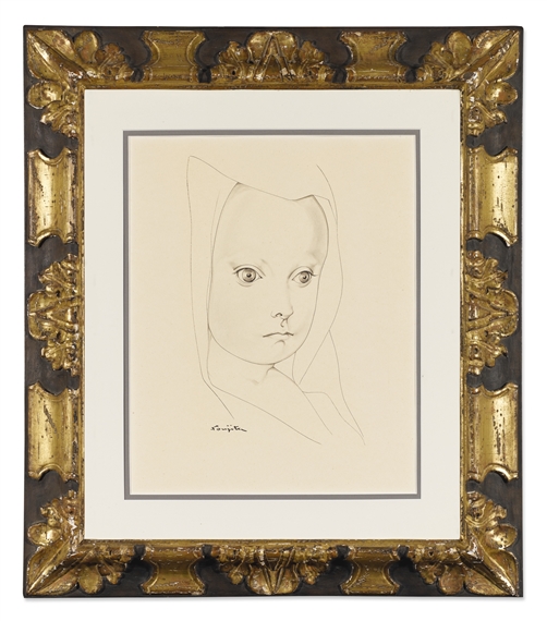 伊藤和生 藤田嗣治作「アトリエの自画像Ⅰ」白黒写真から油彩画にて