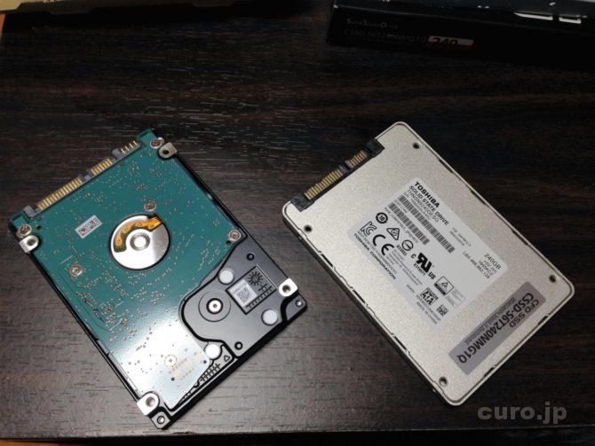 acer aspire5750 ノートパソコンをHDDからSSDに換装！ノートパソコンが