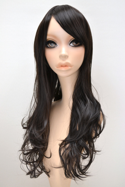 前髪付きハーフウィッグ ロングゆるふわカール P-1228 総合ウイッグ