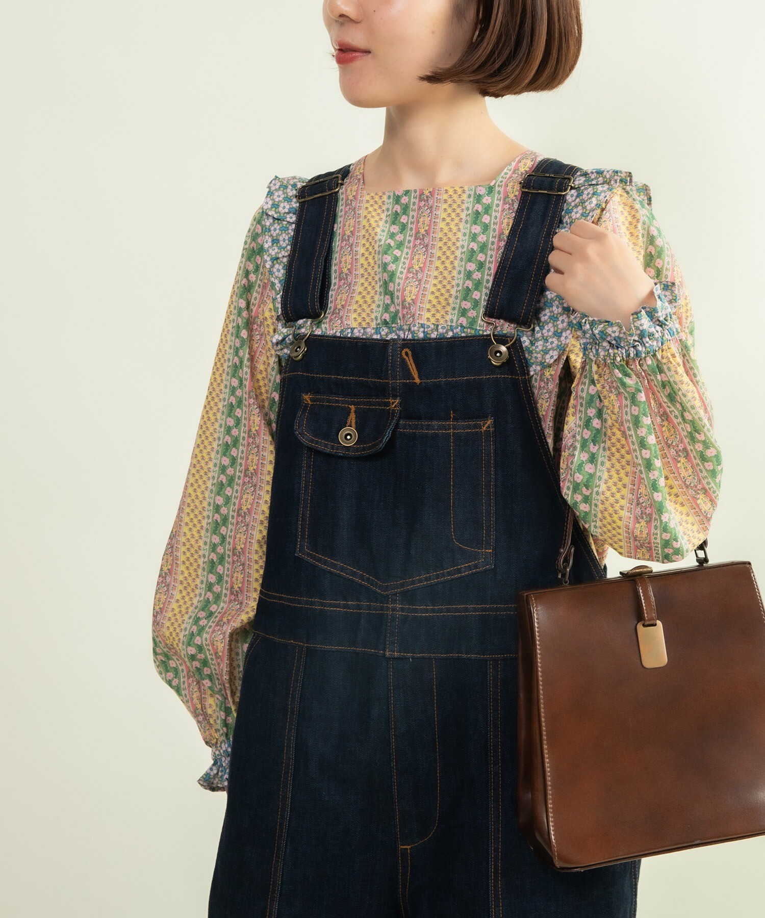 デニム/カツラギ/ヒッコリー サロペット