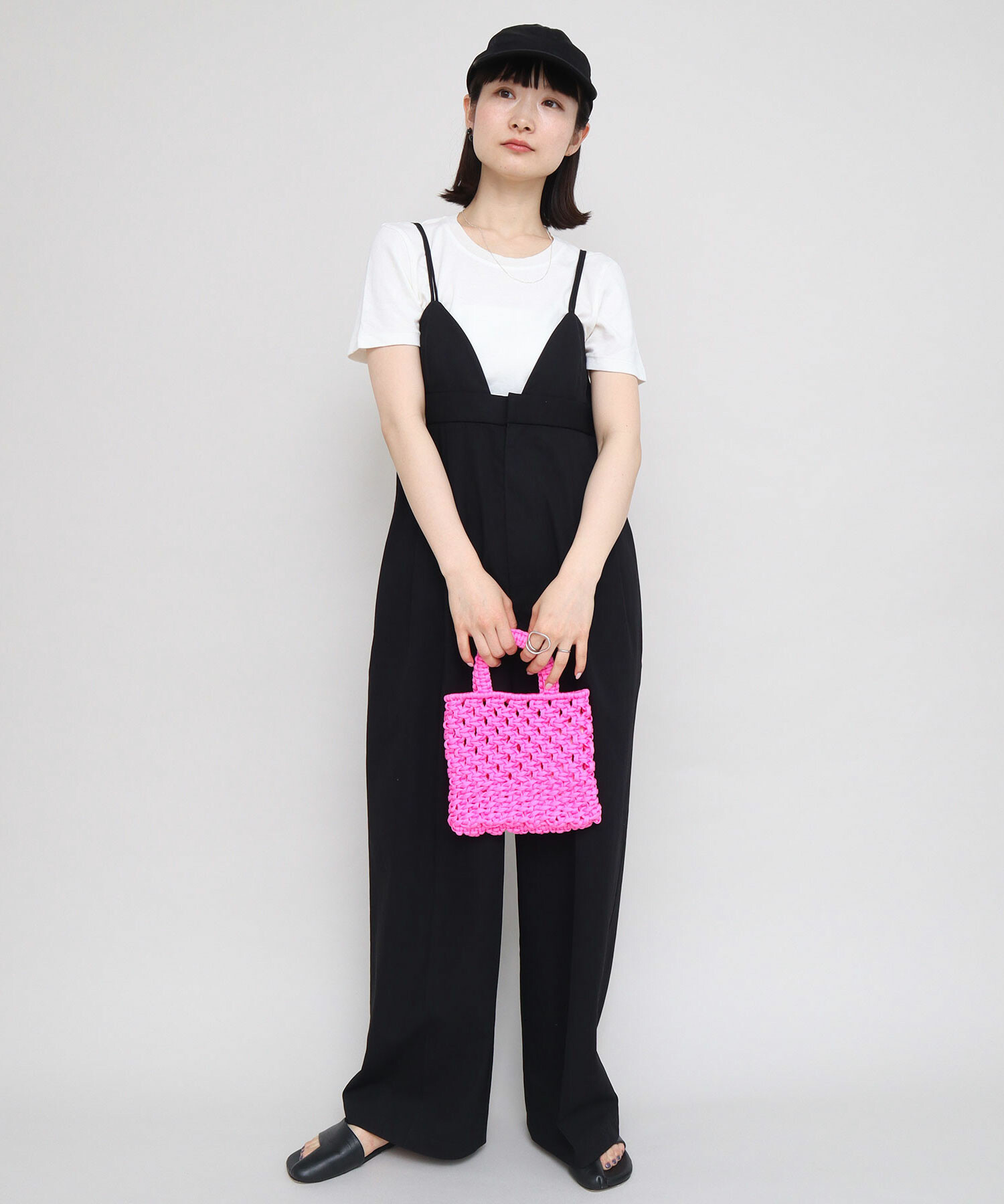 chez vidalenc JUMPY オールインワン ブラック chez vidalenc JUMPY