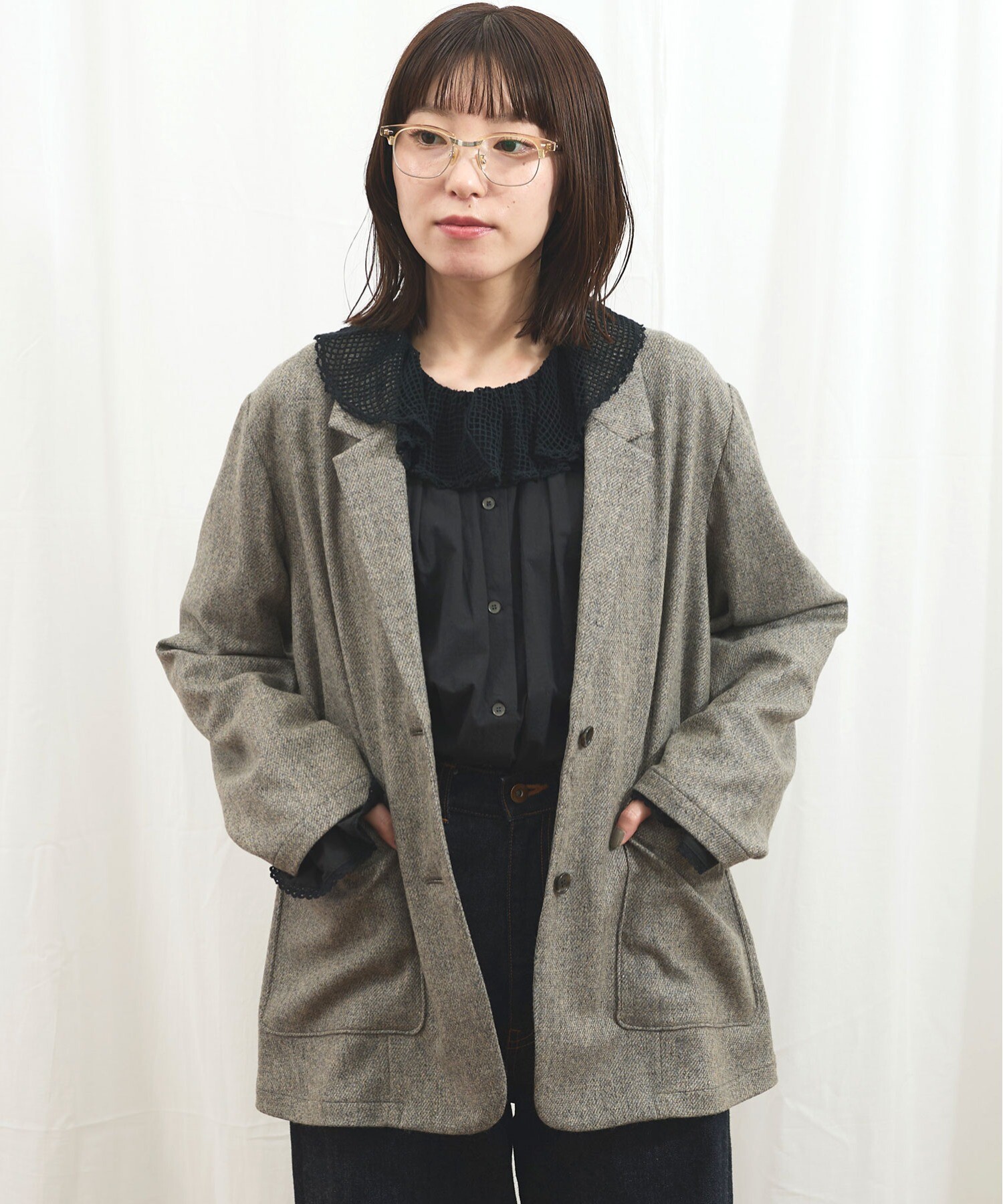 AMBIDEX Store 〇WOOL TWEED jacket(F クロ): l'atelier du savon
