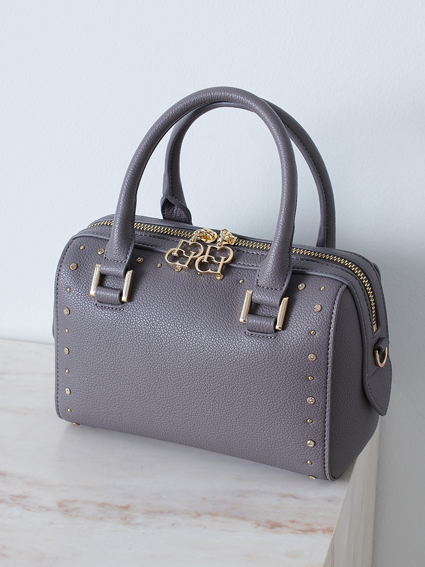 リュタン】ビジュースタッズボストンバッグ(ハンドバッグ)｜BAGS
