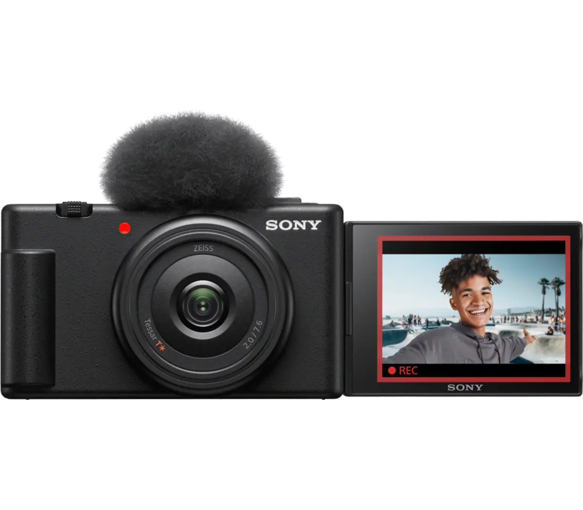 Sony ZV-1F Vlog Camera for Content Creators and Vloggers, Black