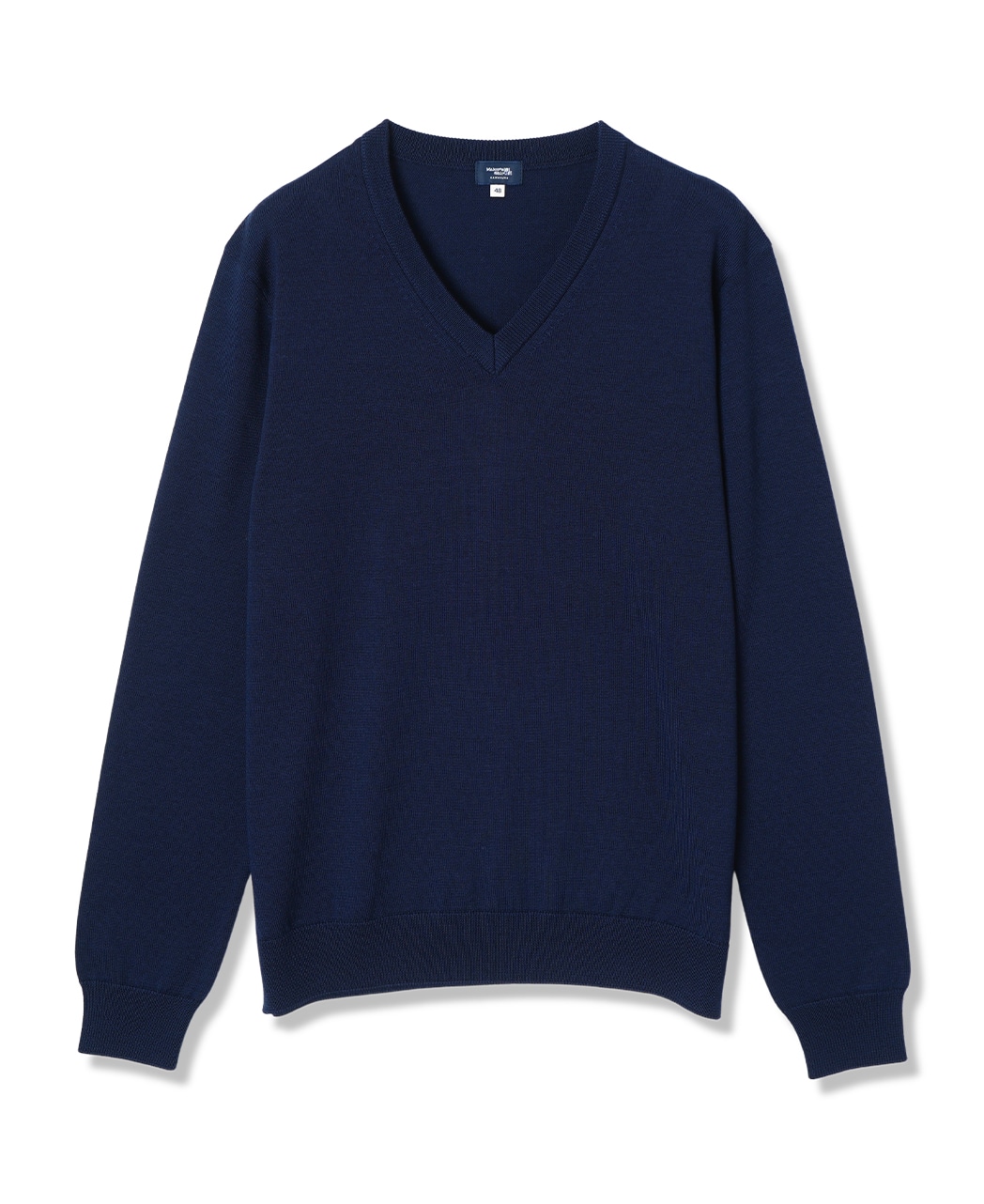 Vネックセーター(12ゲージ）(52 ブルー系): メンズ｜メーカーズシャツ