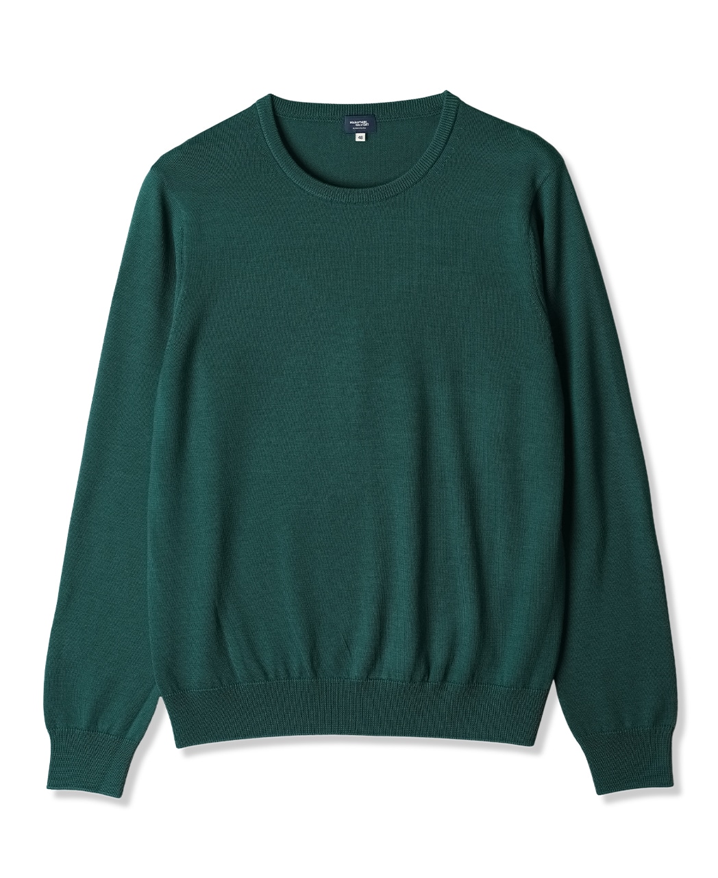 クルーネックセーター（12ゲージ）(46 グリーン系): メンズ