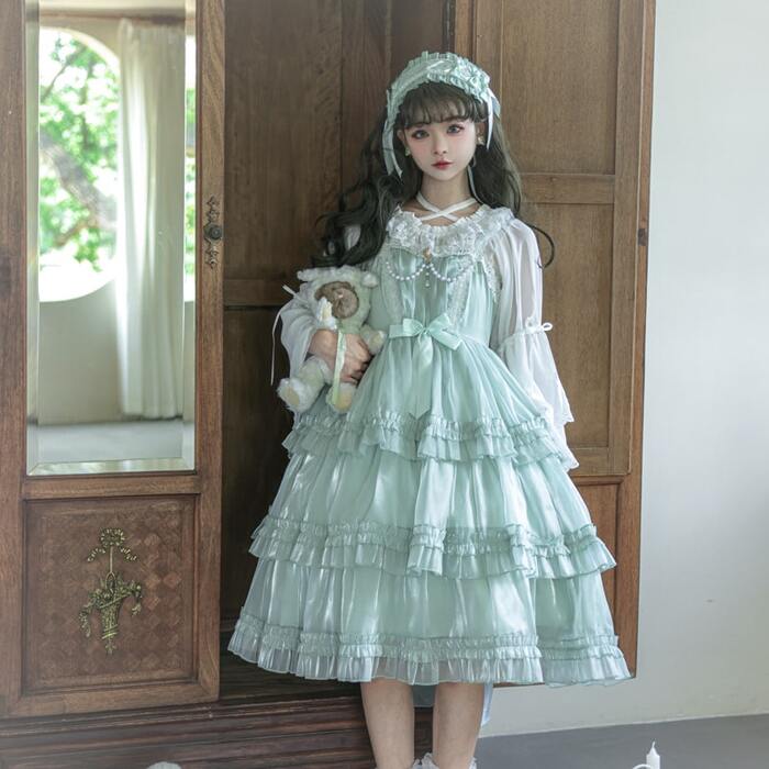 ロリータファッション 【クラシカルロリータ】エメラルドフェアリー