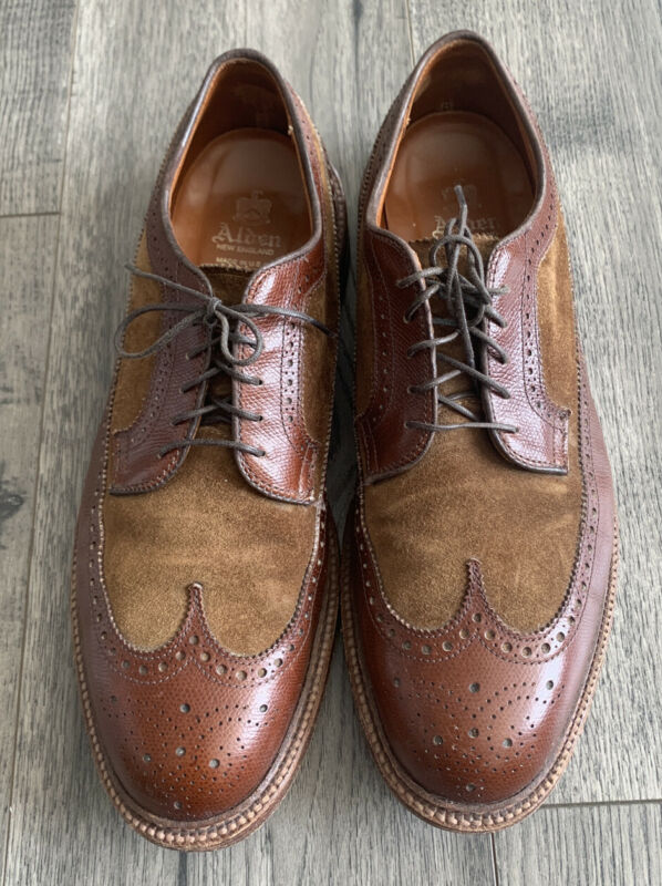 Alden 87891 Brown Alpine Grain and Snuff Suede Long Wing Blucher