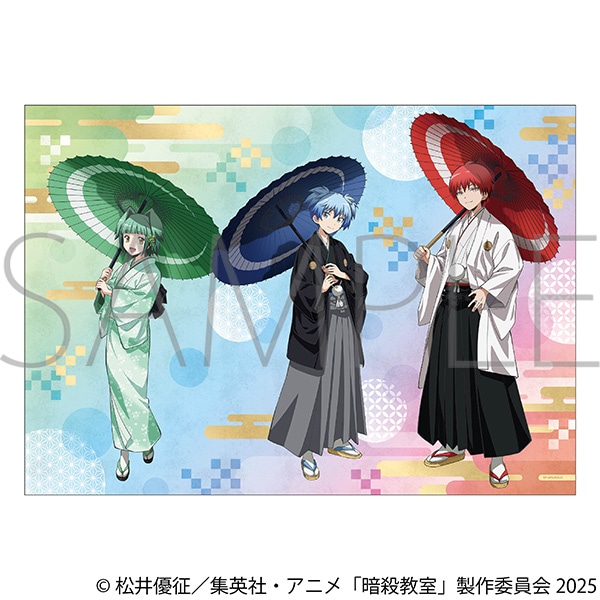暗殺教室 A3クリアポスター／潮田 渚＆赤羽 業＆茅野 カエデ: キャラ
