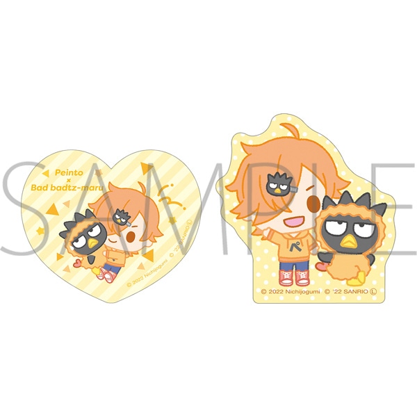 日常組 ステッカーセット ぺいんと×バッドばつ丸: キャラグッズ